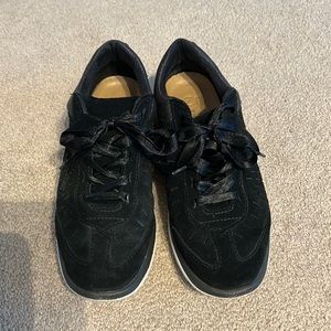 black suede UGG sneakers size 6.5